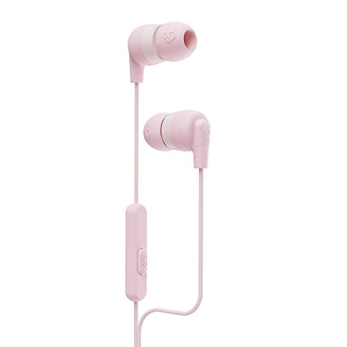 Skullcandy Inkd Plus in-Ear Wired Earbuds (Pastels/Pink) with Mic & Noise Isolation Fit