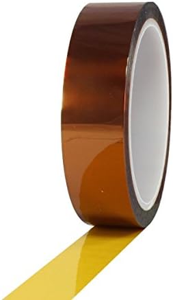 108ft x20mm x0.05mm High Temperature Resistant Kapton Adhesive Tape, 7500V Dielectric Strength,Anti-Static/Heat Resistant Polyimide Film Pad Tapes for Thermal Transfer, Soldering,Masking,Insulation,