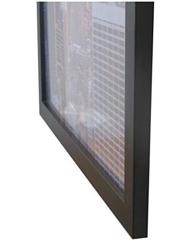Frame Amo 16x24 Black Modern Wood Picture or Poster Frame, 1 inch Wide Border (1) - Thumbnail 2