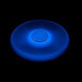 Fidget Spinner Toy Grand Oasis Tri-Hand Spinner for Child,2-3Min Spins Desktoy Finger Spinner Toys for Relieving ADHD Anxiety Amazing Light in Dark(Blue)