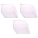 D-Worthy 15pcs Translucent PVC Plastic A5 Size Zippered Binder Pockets Pouched for 6-Ring Notebook Binder 8-1/8 x 5-1/4 inches