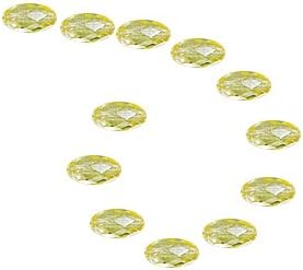 Pale Yellow Transparent Czech Fire Polished Glass Facet Beads 6x4mm