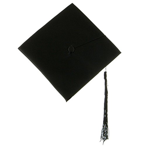 Black Graduation Hat Cap with Black Tassel Buy Online in UAE