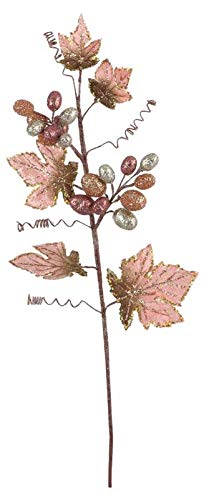 Edelman 8718861541120 Grape Branch Pink Christmas Decorations and Objects, Multicoloured