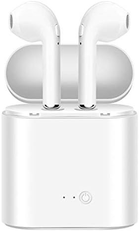 The Shurefu Bluetooth Earbuds, Wireless Headphones, Compatible iPhone X/8/8 Plus 7/7 Plus 6/6s Plus Android, Samsung Smartphones (White)