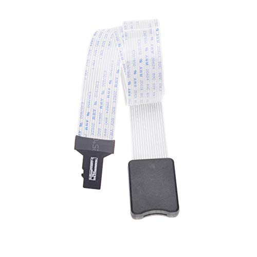 OUSHE 10cm TF/Micro SD to Micro SD Extension Cable Flexible 4 8 16 32GB TF Memory Card Reader Adapter Zip Extender Cord for MacBook/Kindle/Raspberry Pi/Camera/Arduino/3D Printer/Monitoring System/TV