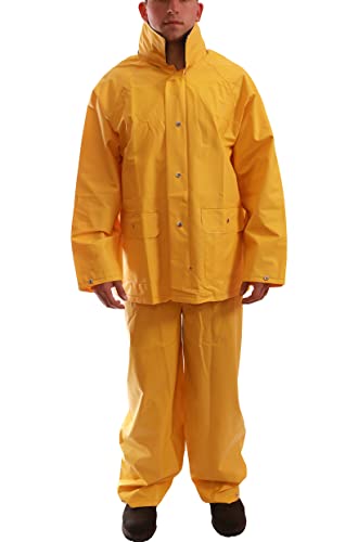 Tingley Comfort-Tuff S63217 2-Piece Rain Suit, Medium, Yellow