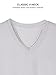 DAVID ARCHY Men's 3 Pack Micro Modal Underwear Soft Comfy V-Neck Undershirts (M, Light Gray)