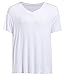Latuza Men's V-neck Bamboo Elastic T-Shirt