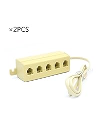 RJ11 6P4 C 1 macho TO5 hembra M F Telefónica Cable Adaptador Divisor