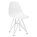 Poly and Bark Modern Mid-Century Dining Padget Side Chair for Dining room, Living room, Kitchen and Patio, White