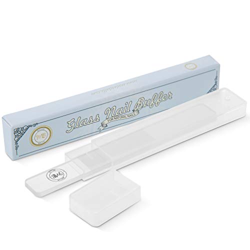 Glass Nail File & Buffer with Nano Technology Shape & Shine Your Nails Anywhere Natural Nail