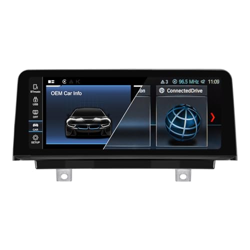 PEMP Linux Screen for BMW 3 Series F30 X1 F48 2017-2019 Evo ID6, Support CarPlay and Android Auto Wireless Using OEM Bluetooth Call and Music Function