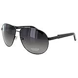 Guess Men's Aviator Black Sunglasses