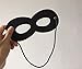 LOVINSHOW 2pcs Black Superhero Felt Eye Masks Halloween Dress Up Masks Cosplay Half Masks with Elastic Rope (4)