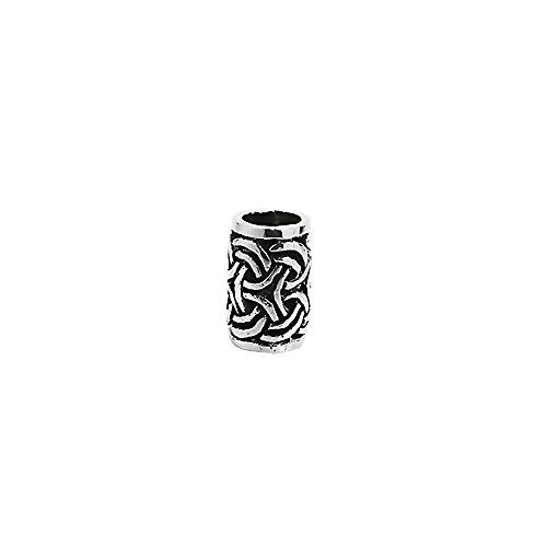 NKlaus 925 STERLING SILVER Celtic Gothic Hair and Beard Bead Gylfi 7131