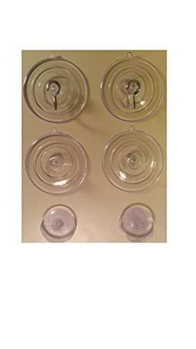 Grateful Gnome - Suction Cups - Variety 6 Pack, All Weather, Super Durable Suction Cups