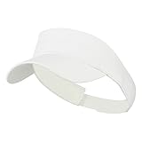 Youth Cotton Sun Visor - White