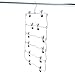 Homend 6-Tier Skirt Hangers Foldable Pants Hangers Closet Organizer Stainless Steel Fold up Space Saving Hangers (5 Pack)