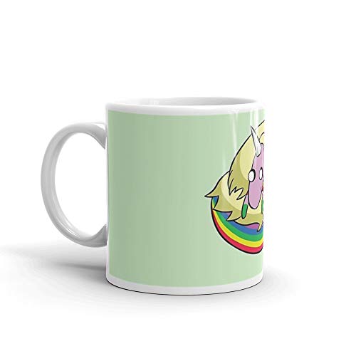 Lady Rainicorn. 11 Oz Classic Coffee Mugs, C-handle And Ceramic Construction. 11 Oz Ceramic Coffee Mugs With C-shape Handle, Comfortable To Hold