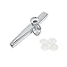 Fartime Gold and Silver Exquisite Aluminum Alloy Kazoo With 5 Kazoo Flute Diaphragms And A Beautiful Gift Box-Musical Instruments. (gold and silver)