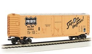 Bachmann Trains Frisco 50' Plug-Door Box Car-Ho Scale