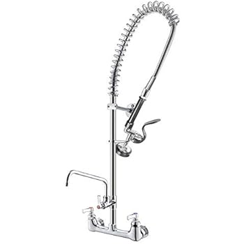MSTJRY Commercial Faucet with Pull Down Sprayer 8 inch ...