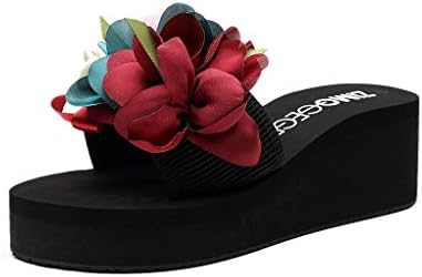 EDTO Women Platform Sandal Shoes,Floral Sandals for Women Summer Beach Travel Shoes Fashion Sandals Comfortable Ladies Shoes