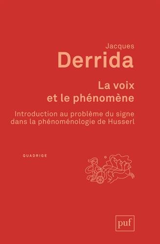 La  voix et le phénomène