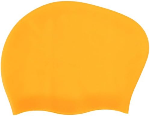 Actorstion Long Hair Swimming Cap - Specially Designed for Swimmers with Long, Thick, or Curly Hair (Yellow)
