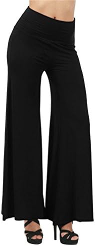 JZOEOEU Women’s Comfy Long Lounge Pants High Waist Palazzo Wide Leg Pants