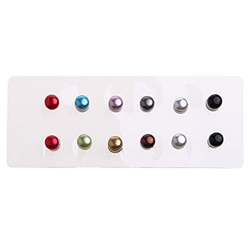12pcs Safe Pin Strong Metal Plating Magnetic Hijab Clip Safe Hijab Brooch No Hole Pins Brooch Magnet for Muslim Scarf
