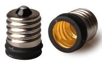 3 Pack, Grimaldi Lighting E17 to E12 Bulb Adapter, Use This Adapter to Plug an E12 (Candle,Candelabra) Based Bulb Into an E17 Light Fixture, Maximum Wattage Is 75W