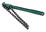 Heavy-Duty Ratcheting Chain Wrench Adjustable Oil Filter Wrench Pipe Wrench Chain Style Multi-Purpose Remover Tool (12