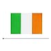 Kind Girl 25 Pack Ireland Flag,Irish Stick Hand Held Small Mini Round Top National Country Flags,Party Decorations Supplies for Parades,World Cup,Festival Events,International Festival.