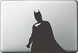 Vati Leaves Removable Creative Cool Batman Decal Sticker Skin Art Black for Apple Macbook Pro Air Mac 13