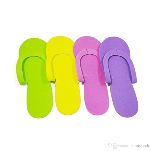 360 Pair Disposable Foam Pedicure Slippers Multi Color Flip Flop
