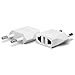 Unidapt Europe Travel Plug Adapter - European Power Wall Adaptor, Travel from America, US to EU, Euro plugs (2 piece) primary