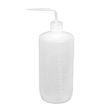 uxcell Germicidal Solutions Holder Clear White Plastic Squeeze Bottle 1000mL 35OZ