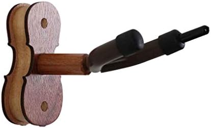 OmkuwlQ Violin Stand Solid Wood Violin Wall Hanger Hook Violin Accessories
