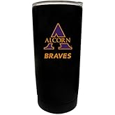Alcorn State University Black Insulated Stainless Steel Tumbler Glossy brushed finish Officially Licensed Collegiate Product