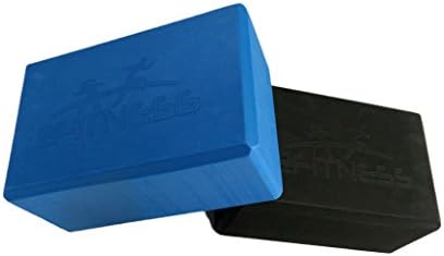 Yoga Block by HD Fitness | High Density EVA Foam. Eco-Friendly and Non-Toxic. Lightweight, Moisture-Proof and Odor Resistant. Provides Support, Deepens Poses, Aids Balance and Flexibility (Blue)