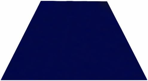 Wearwell PVC 92 PermaTack Contamination Control Mat, for Critical or Sterile Areas, 27" Width x 10' Length x 1/8" Thickness, Blue