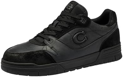 Amazon.com | COACH, Signature Jacquard Leather Lace Up Skate