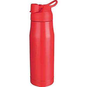 Signoraware Aurora Stainless Steel Vacuum Flask Bottle, 600ml, Red