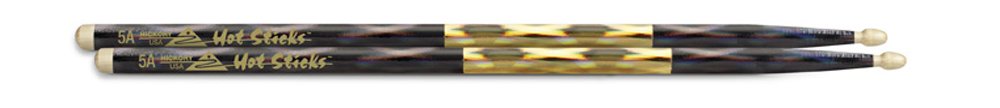 Hotsticks HS M5AW-K Macrolus Wood Tip 5A Drumsticks - Black
