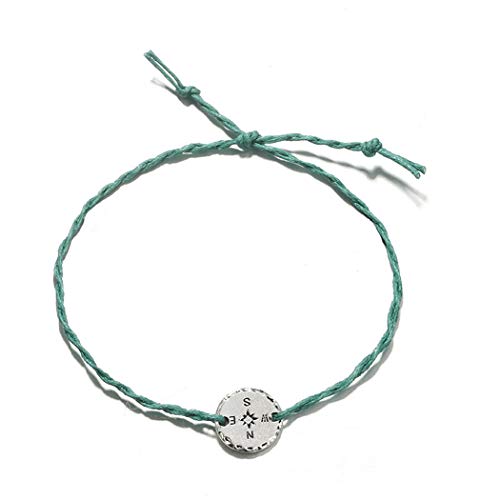 Yalice Boho Anklets with Mountain Compass Rope Ankle Bracelet Beach Foot Chain for Women and Girls