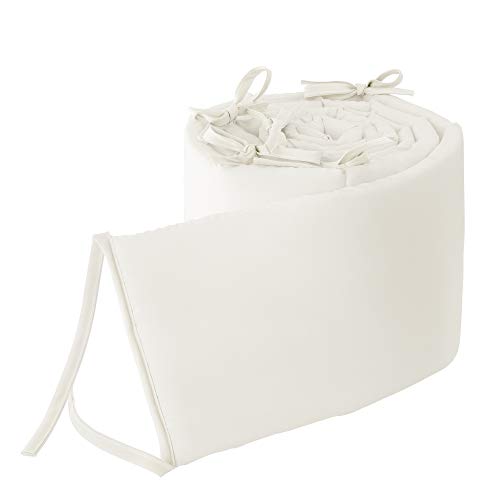 Babydoll Bedding Tailored Cradle Bumpers Color - Ecru, Size - 18" x 36"