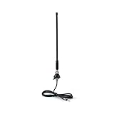 Waterproof Car Radio Antenna Rubber Flexible Mast Radio FM/AM Antenna -Black