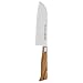 Messermeister Oliva Elite 7” Kullenschliff Santoku Knife - Japanese Chef’s Knife - German Steel Alloy Blade & Mediterranean Wood Handle - Rust Resistant & Easy to Maintain